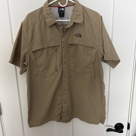The North Face Other - The North Face Tan and Red Mesh Shirt